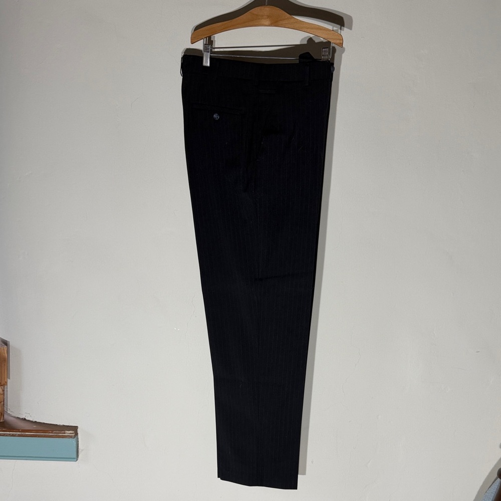 Dockers Men's Pinstripe Black Pants